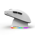 Quantum Gaming Fluxmouse G13 Pro 1000Hz PAW3311 Rgb Şarj stasyonlu 22.000 Dpi Kablosuz Beyaz Gaming Mouse