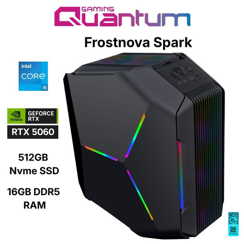 Quantum Gaming Frostnova Spark I5-14400F 16GB DDR5 512GB Nvme RTX5060 8GB Masaüstü Oyun Bilgisayarı
