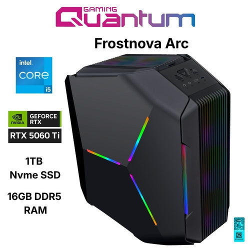 Quantum Gaming Frostnova Arc I5-14400F 16GB DDR5 1TB Nvme RTX5060Ti 16GB Masaüstü Oyun Bilgisayarı