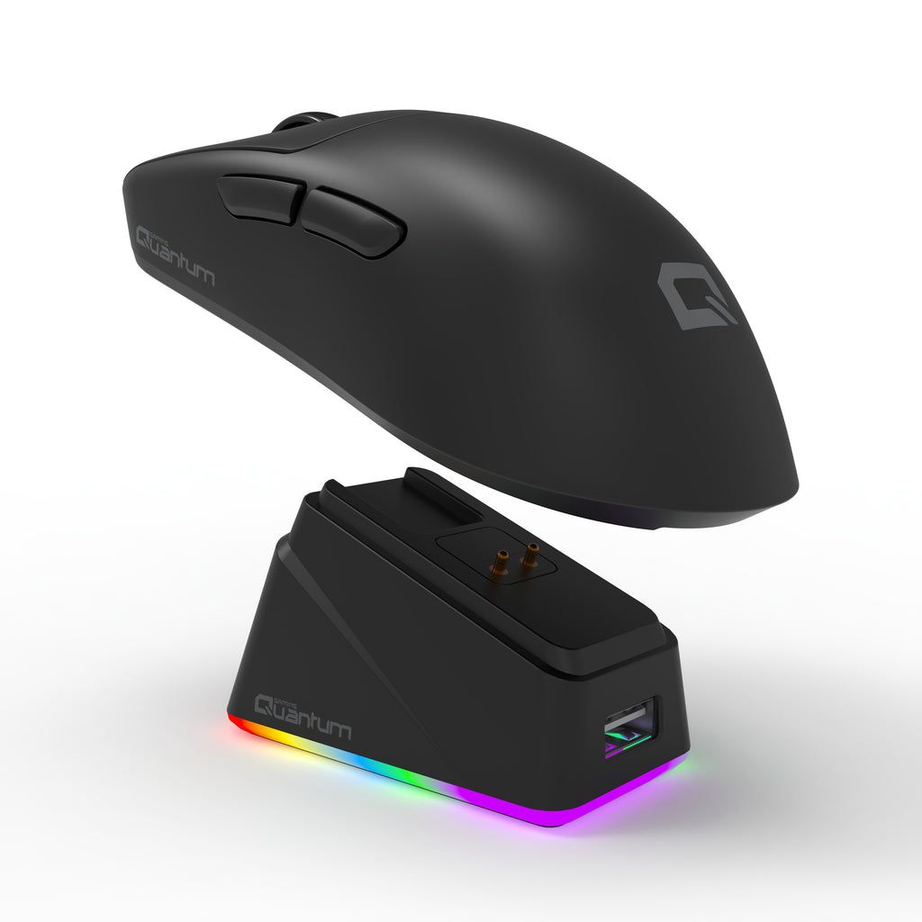 Quantum Gaming Fluxmouse G13 Pro 1000Hz PAW3311 Rgb Şarj Istasyonlu 22.000 Dpı Kablosuz Siyah Gaming Mouse
