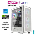 Quantum Gaming Snapfire White Intel I5-14400F 16GB Ddr4 512GB Nvme SSD Rtx 5060 8gb Gaming Desktop