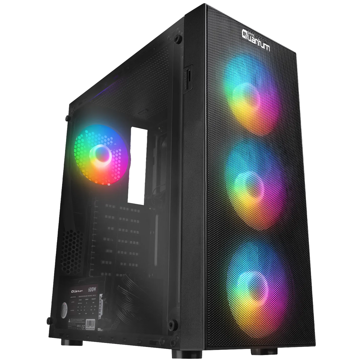 Quantum Gaming Meshuppro EV1822 Ryzen 5 5500 16GB DDR4 512GB Nvme Rtx 5060 8GB Gaming Desktop
