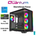 Quantum Gaming Stormforge Force I5-14400F 32GB Ddr5 1tb Nvme RTX5060TI 16GB Masaüstü Oyun Bilgisayarı