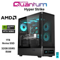 Quantum Gaming Hyper Strike Ryzen 5 7500F 32GB DDR5 1TB Nvme RTX5060 8GB Gaming Desktop