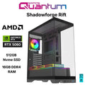 Quantum Gaming Shadowforge Rift AMD Ryzen 7 5700X 16GB DDR4 512GB NVMe SSD RTX5060 8GB Freedos Gamin
