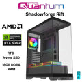 Quantum Gaming Shadowforge Rift Ryzen 7 5700X 16GB Ddr4 1tb Nvme RTX5060 8gb Masaüstü Oyuncu Bilgisayarı