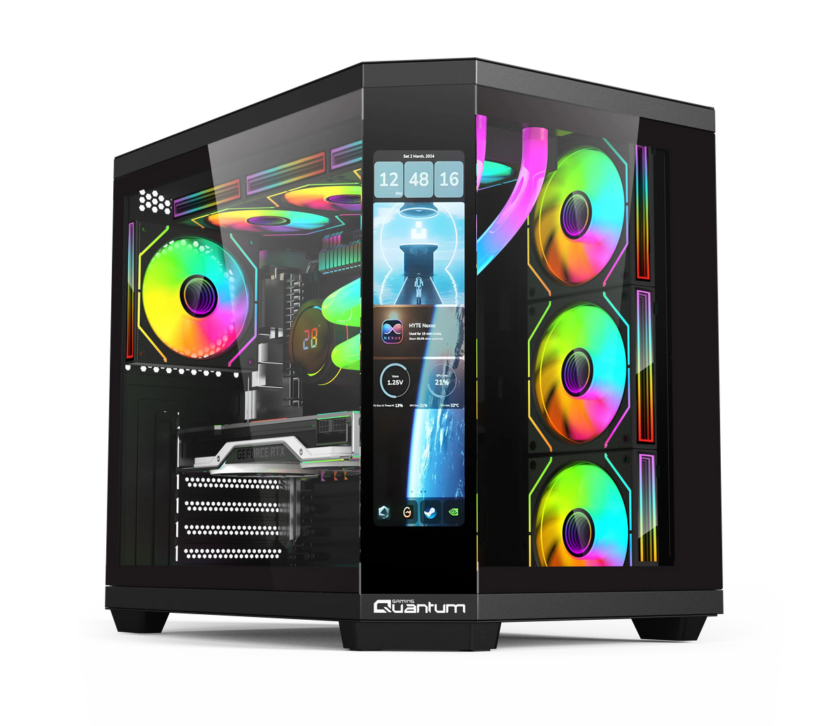 Quantum Gaming Sirius Strike Ultra 9 285K 32GB Ddr5 1tb Nvme RTX5060 8gb 240MM Sıvı Soğutmalı Gaming Desktop