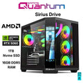 Quantum Gaming Sirius Drive Ryzen 5 7500F 16GB Ddr5 1tb Nvme RTX5060 8gb Masaüstü Oyuncu Bilgisayarı