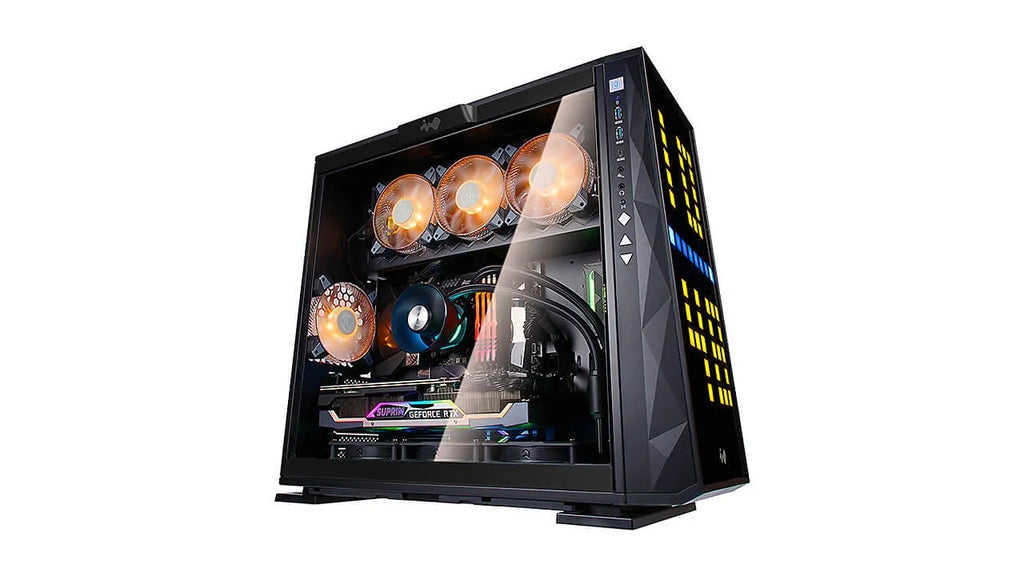 Quantum Gaming Vegas 7 ARGB Fan Adreslenebilir RGB Ön Panel Siyah Mid Tower Power Gaming Kasa