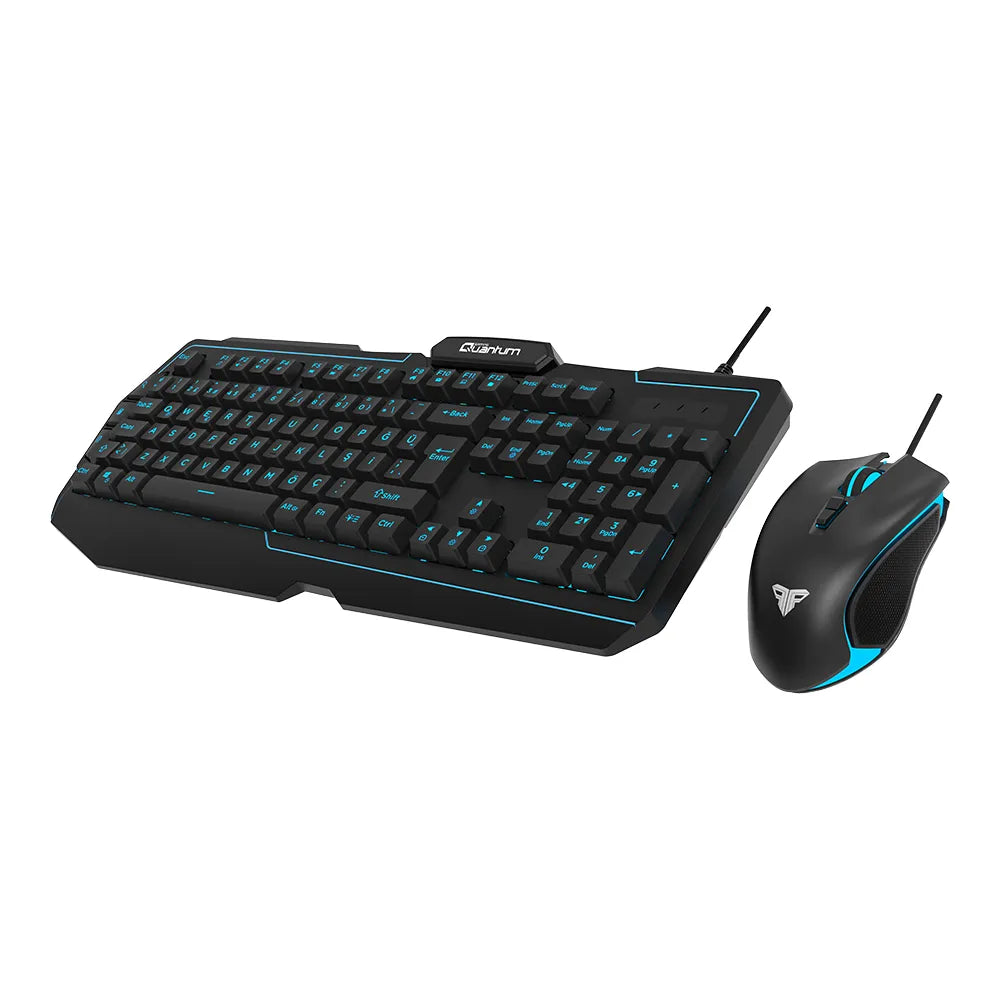 Quantum Gaming QG-Q6168 3 Renkli Arkadan Aydınlatmalı 3600Dpi Klavye Mouse Set