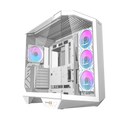 Quantum Gaming Proxima Beyaz 4 Adet Argb Fan 390MM VGA Temperli Cam ve Type-C Bağlantılı 850W Beyaz Gaming Kasa