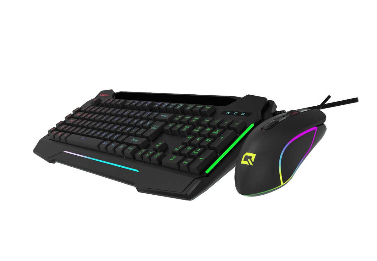 Quantum Gaming Dual Strike Rgb Klavye Rgb 12800 Dpi Mouse Kablolu Combo Set