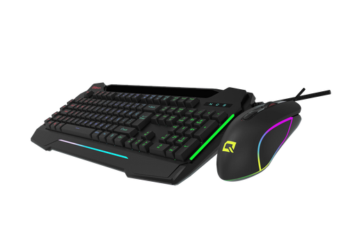 Quantum Gaming Dual Strike Rgb Klavye Rgb 12800 Dpi Mouse Kablolu Combo Set