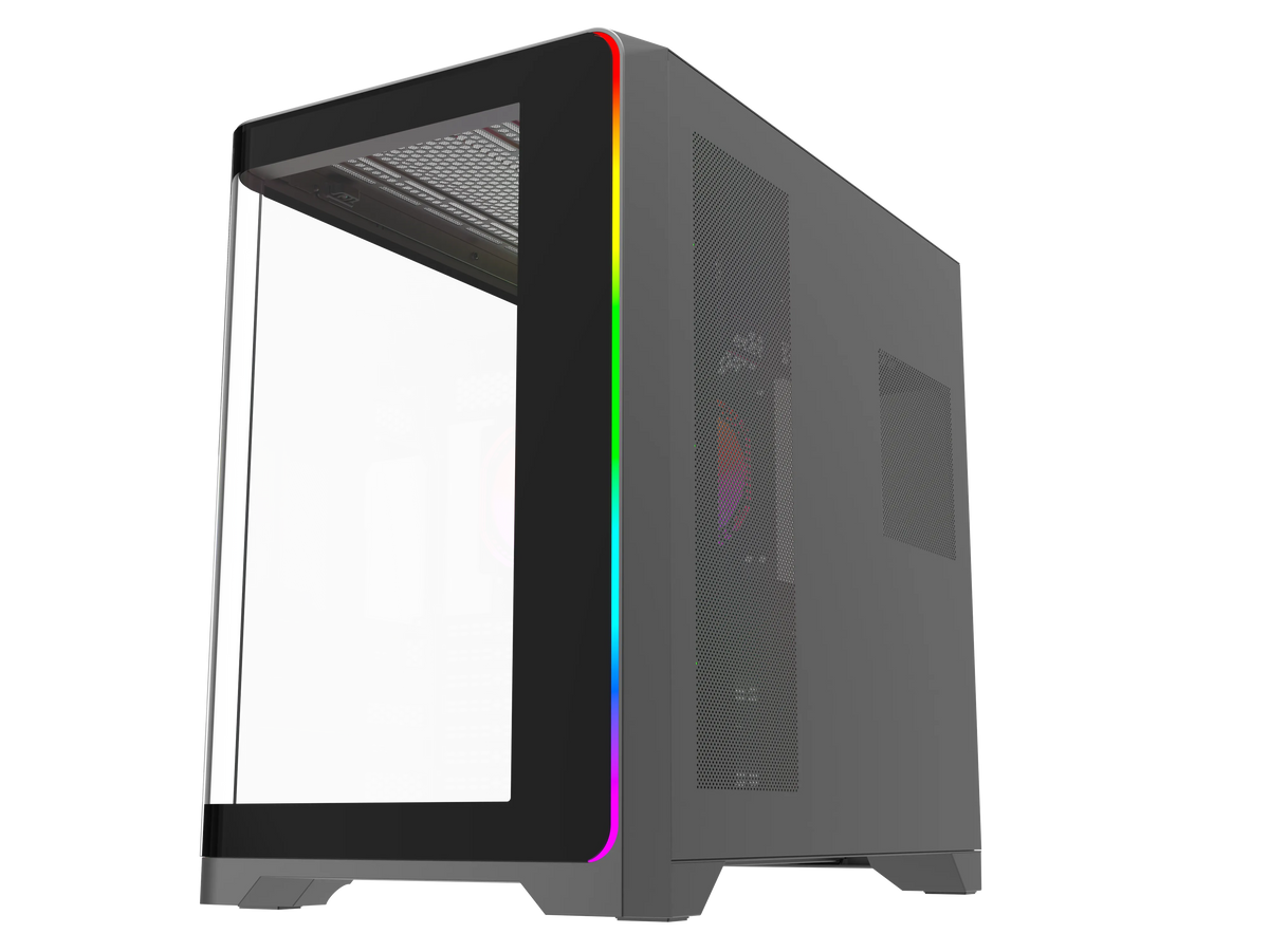 Quantum Gaming Stormforge Type-C 7x Argb Fan Full Size Atx Siyah Çelik Gövde Psu'suz Gaming Kasa