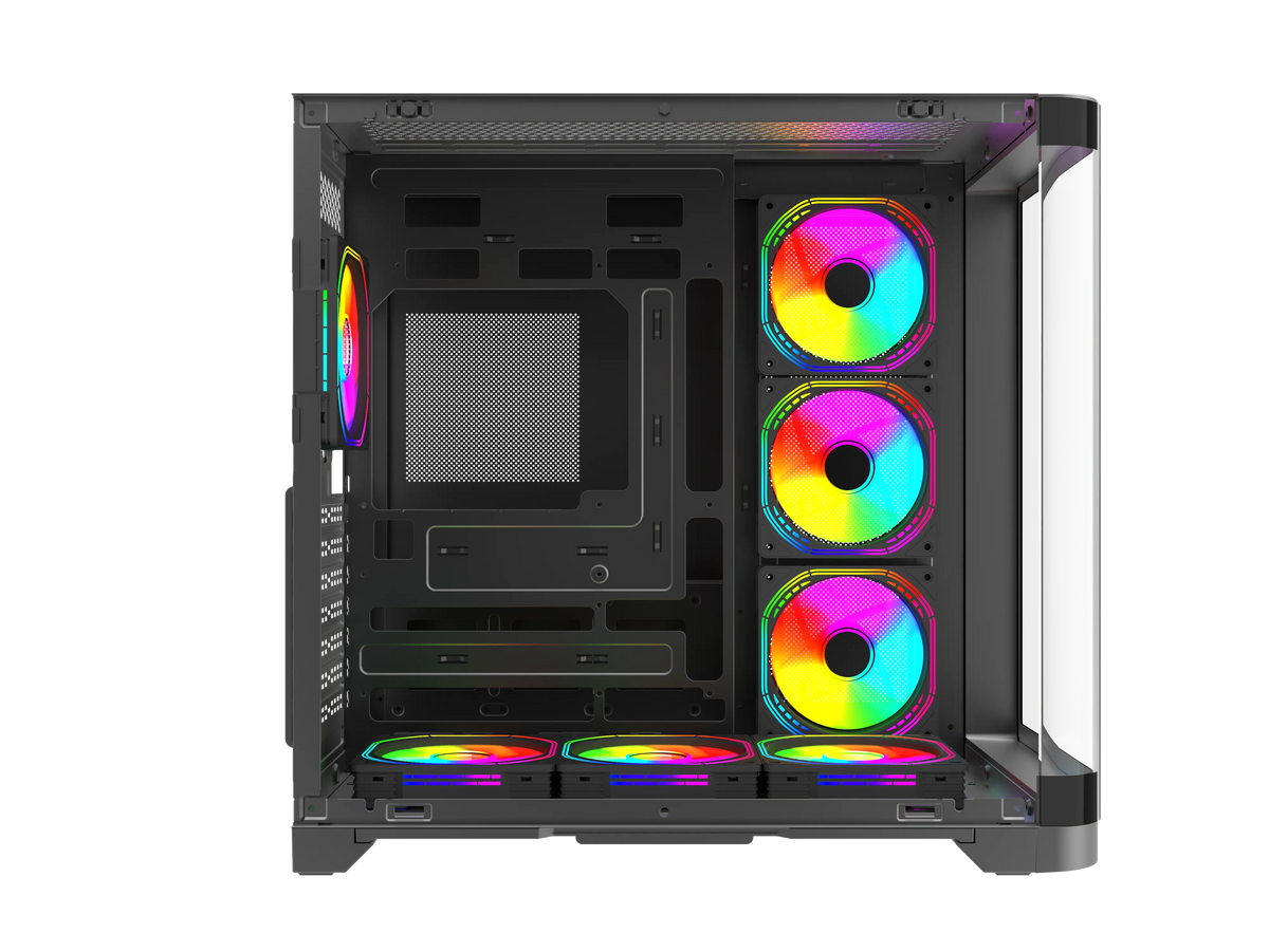 Quantum Gaming Stormforge Type-C 7x Argb Fan Full Size Atx Siyah Çelik Gövde Psu'suz Gaming Kasa