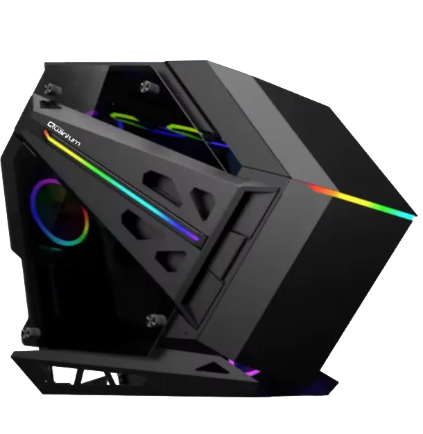 Quantum Gaming Ironclad 6x Argb Fan Full Size Atx Siyah Çelik Gövde Psu'suz Gaming Kasa