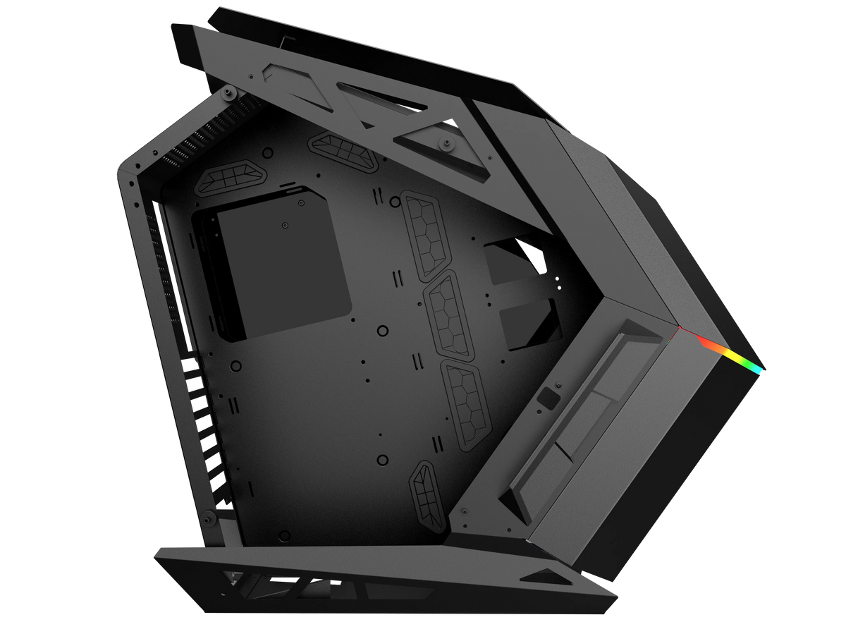 Quantum Gaming Ironclad 6x Argb Fan Full Size Atx Siyah Çelik Gövde Psu'suz Gaming Kasa